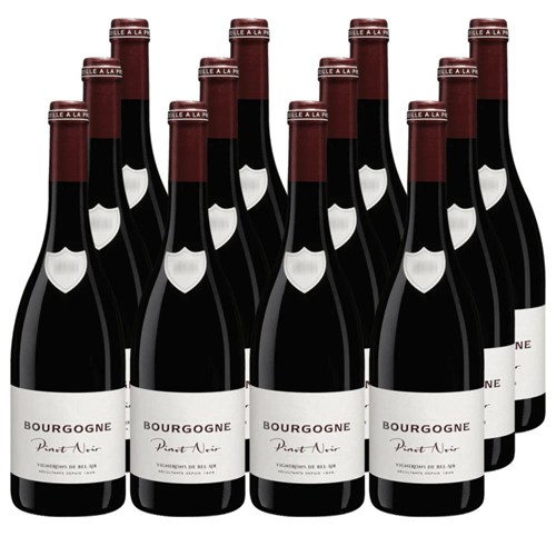 Case of 12 Vignerons de Bel Air Bourgogne Pinot Noir 75cl Red Wine